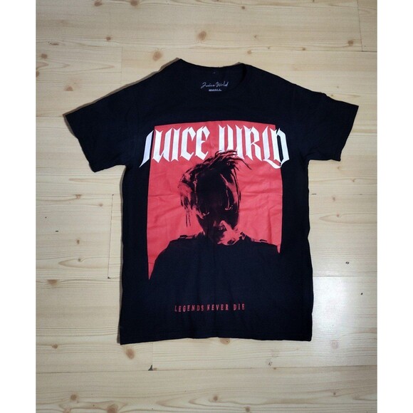 Juice Wrld 999 Legends Never Die Shirt Small Hip Hop Rap Tee Black Red Men’s S - Picture 1 of 5